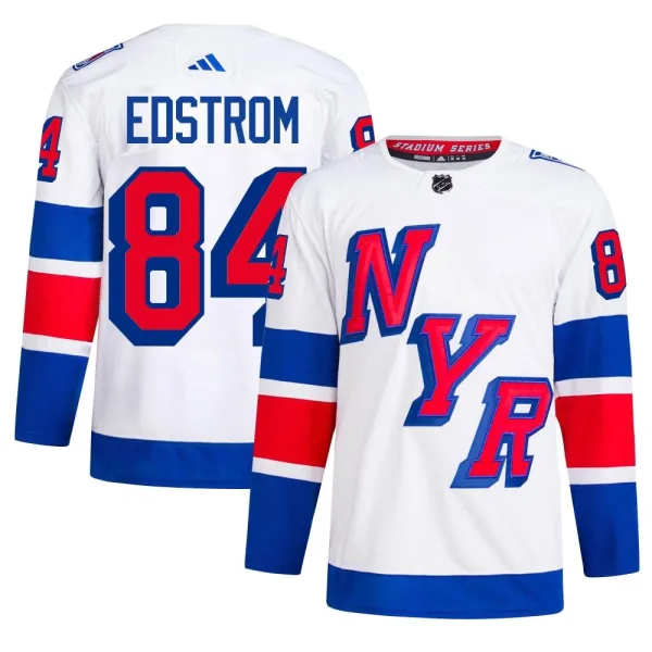 Adidas Adam Edstrom New York Rangers Authentic 2024 Stadium Series Primegreen Jersey - White