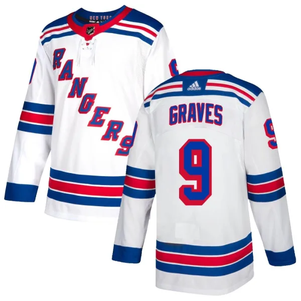 Adidas Adam Graves New York Rangers Youth Authentic Jersey - White