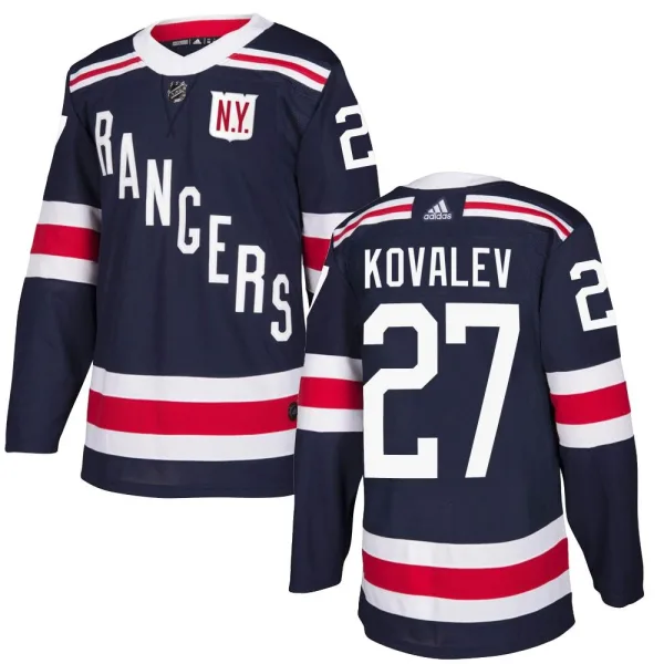 Adidas Alex Kovalev New York Rangers Authentic 2018 Winter Classic Home Jersey - Navy Blue