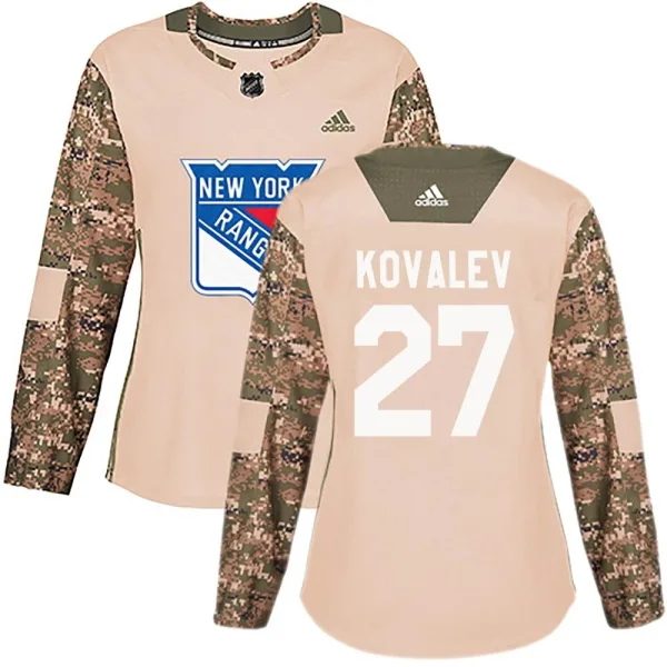 Adidas Alex Kovalev New York Rangers Women's Authentic Veterans Day Practice Jersey - Camo