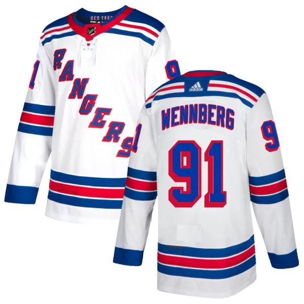Adidas Alex Wennberg New York Rangers Youth Authentic Jersey - White