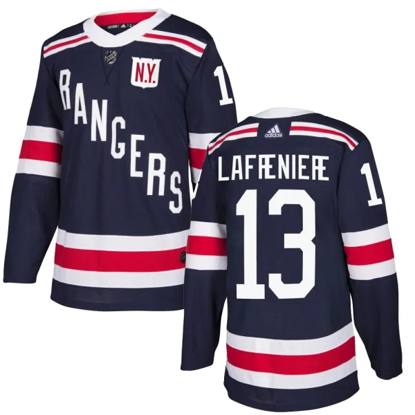 Adidas Alexis Lafreniere New York Rangers Authentic 2018 Winter Classic Home Jersey - Navy Blue