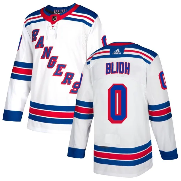 Adidas Anton Blidh New York Rangers Authentic Jersey - White