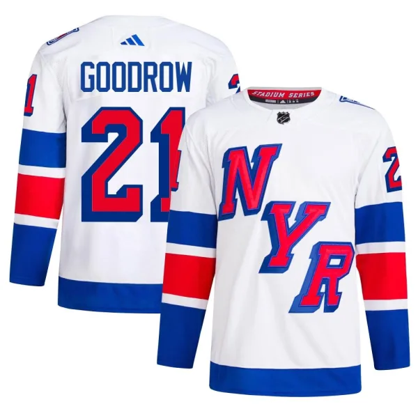 Adidas Barclay Goodrow New York Rangers Authentic 2024 Stadium Series Primegreen Jersey - White