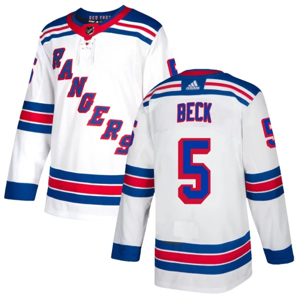 Adidas Barry Beck New York Rangers Authentic Jersey - White