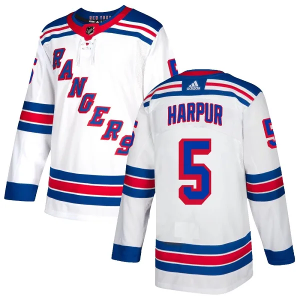 Adidas Ben Harpur New York Rangers Youth Authentic Jersey - White
