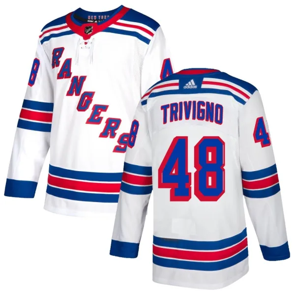 Adidas Bobby Trivigno New York Rangers Authentic Jersey - White
