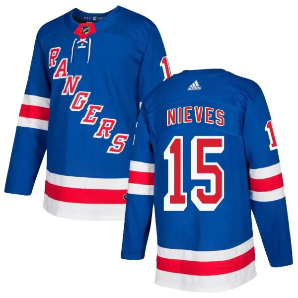 Adidas Boo Nieves New York Rangers Authentic Home Jersey - Royal Blue