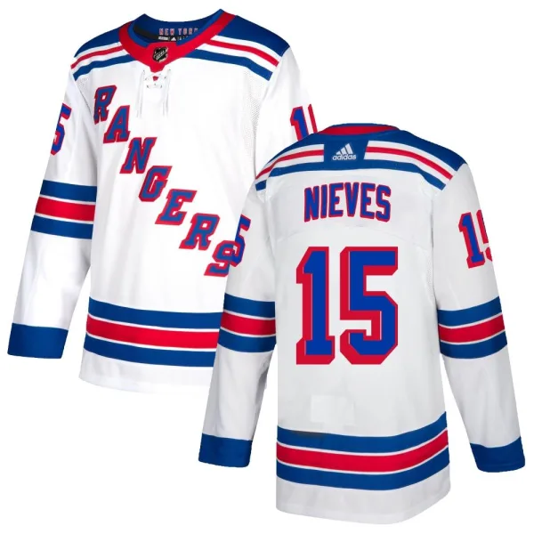 Adidas Boo Nieves New York Rangers Authentic Jersey - White