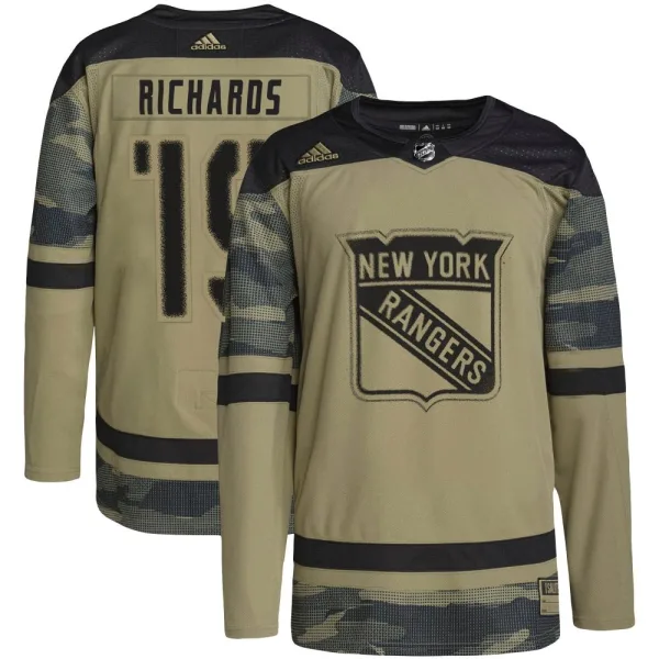 Adidas Brad Richards New York Rangers Authentic Military Appreciation Practice Jersey - Camo