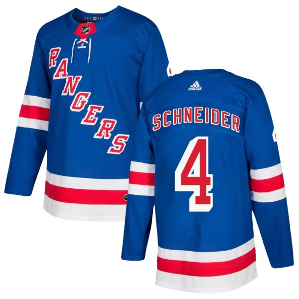 Adidas Braden Schneider New York Rangers Authentic Home Jersey - Royal Blue