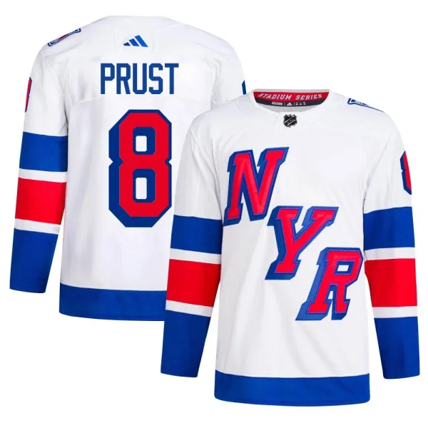 Adidas Brandon Prust New York Rangers Authentic 2024 Stadium Series Primegreen Jersey - White