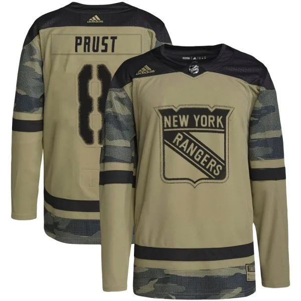Adidas Brandon Prust New York Rangers Youth Authentic Military Appreciation Practice Jersey - Camo