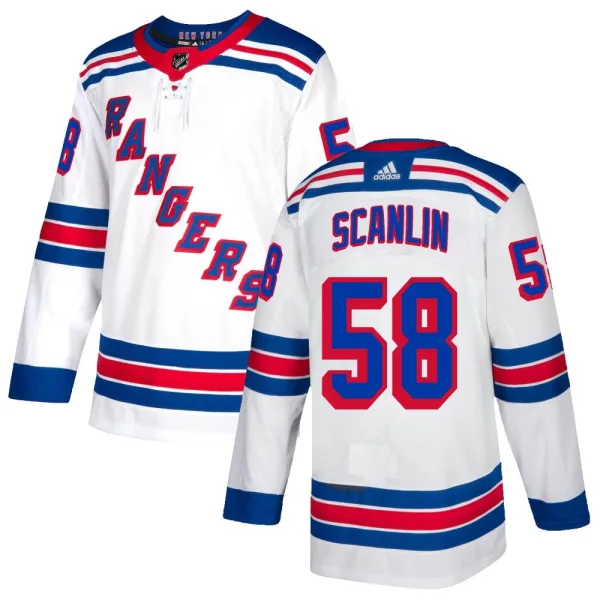 Adidas Brandon Scanlin New York Rangers Authentic Jersey - White