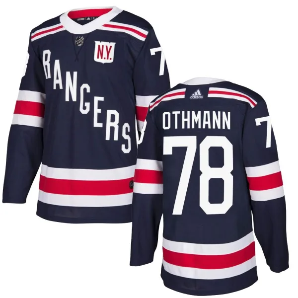 Adidas Brennan Othmann New York Rangers Authentic 2018 Winter Classic Home Jersey - Navy Blue