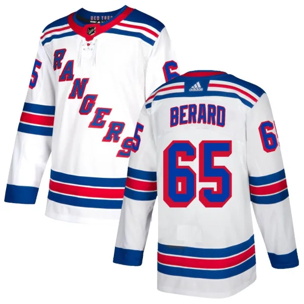Adidas Brett Berard New York Rangers Authentic Jersey - White
