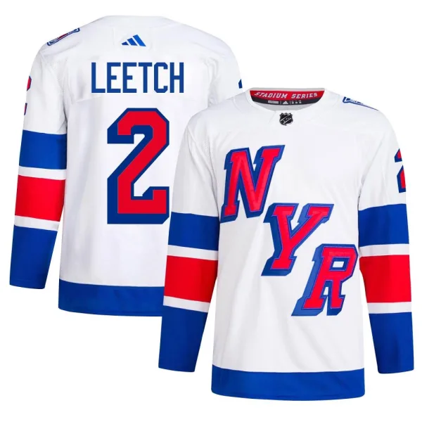 Adidas Brian Leetch New York Rangers Authentic 2024 Stadium Series Primegreen Jersey - White