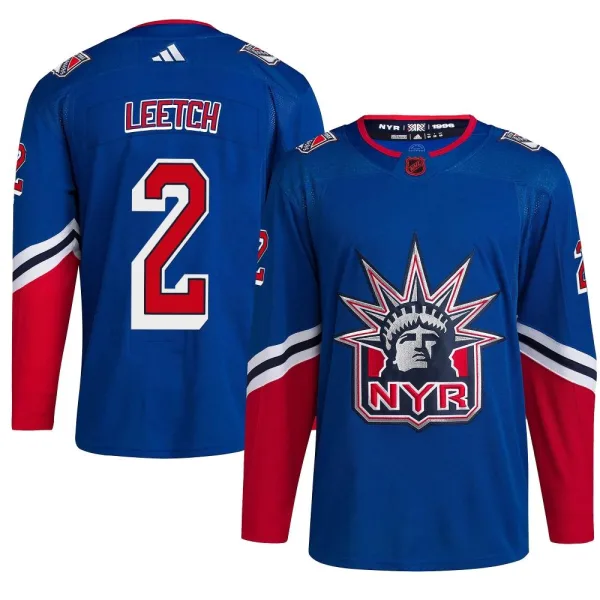 Adidas Brian Leetch New York Rangers Youth Authentic Reverse Retro 2.0 Jersey - Royal