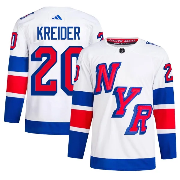 Adidas Chris Kreider New York Rangers Authentic 2024 Stadium Series Primegreen Jersey - White