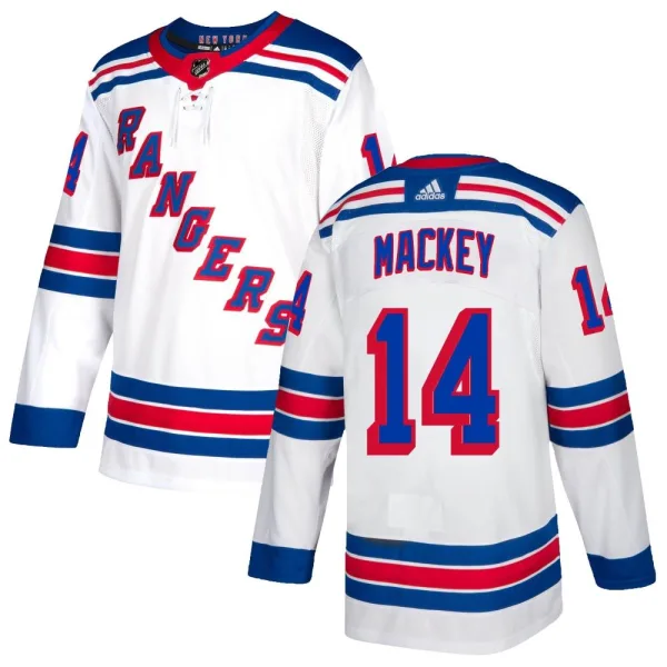 Adidas Connor Mackey New York Rangers Youth Authentic Jersey - White