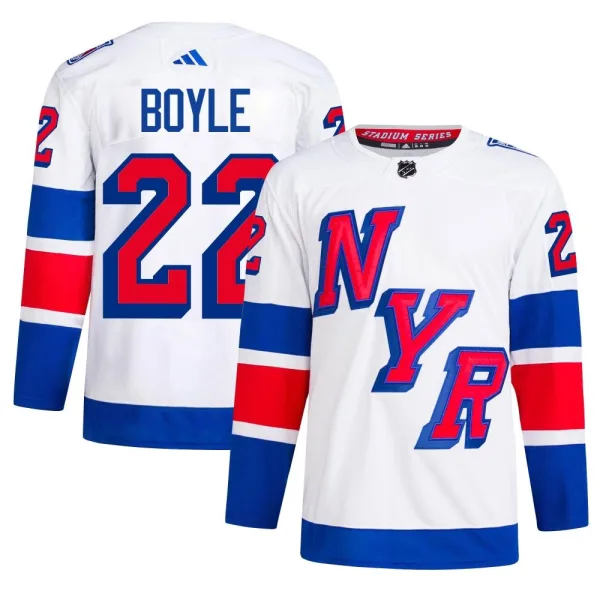 Adidas Dan Boyle New York Rangers Authentic 2024 Stadium Series Primegreen Jersey - White
