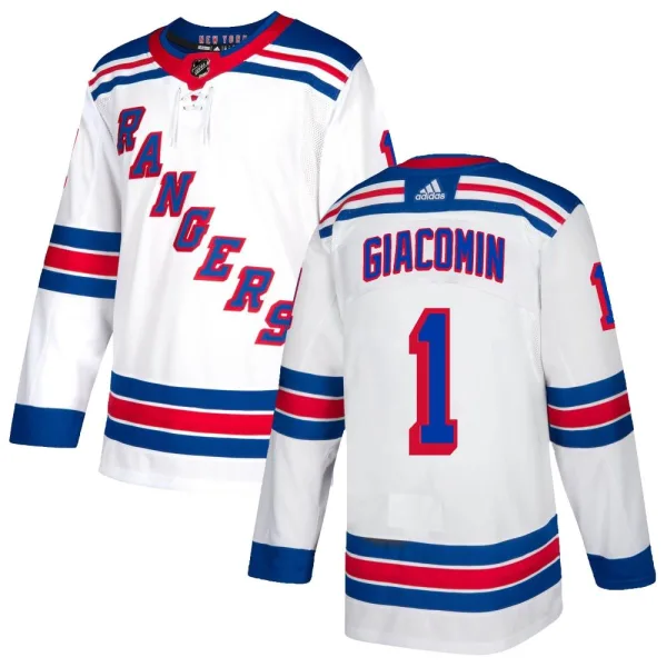 Adidas Eddie Giacomin New York Rangers Youth Authentic Jersey - White
