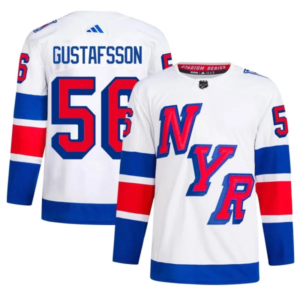 Adidas Erik Gustafsson New York Rangers Authentic 2024 Stadium Series Primegreen Jersey - White