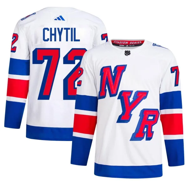 Adidas Filip Chytil New York Rangers Authentic 2024 Stadium Series Primegreen Jersey - White