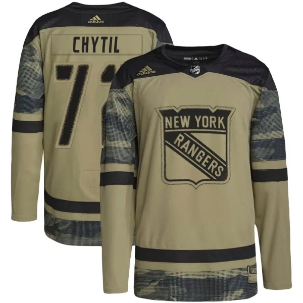 Adidas Filip Chytil New York Rangers Authentic Military Appreciation Practice Jersey - Camo
