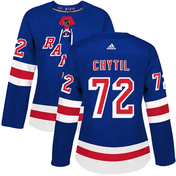 Adidas Filip Chytil New York Rangers Women's Authentic Home Jersey - Royal Blue