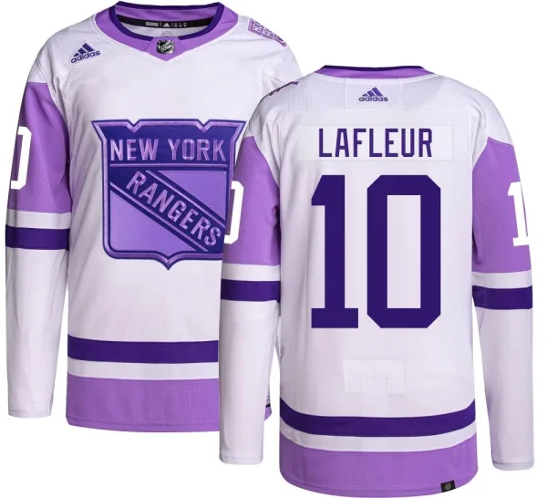 Adidas Guy Lafleur New York Rangers Authentic Hockey Fights Cancer Jersey -
