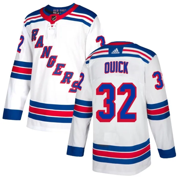 Adidas Jonathan Quick New York Rangers Youth Authentic Jersey - White