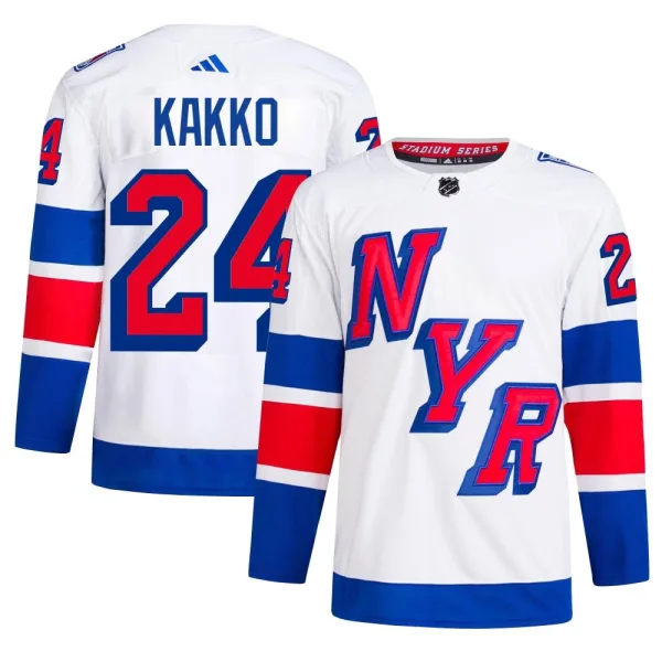 Adidas Kaapo Kakko New York Rangers Authentic 2024 Stadium Series Primegreen Jersey - White
