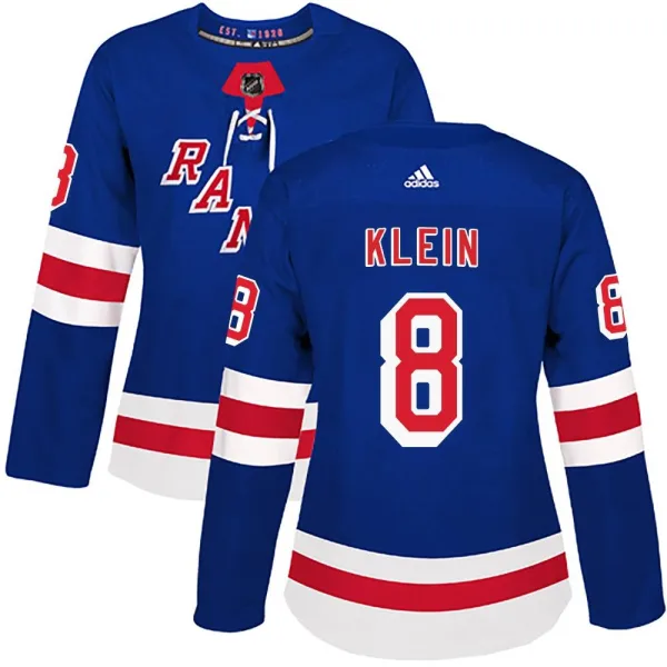 Adidas Kevin Klein New York Rangers Women's Authentic Home Jersey - Royal Blue
