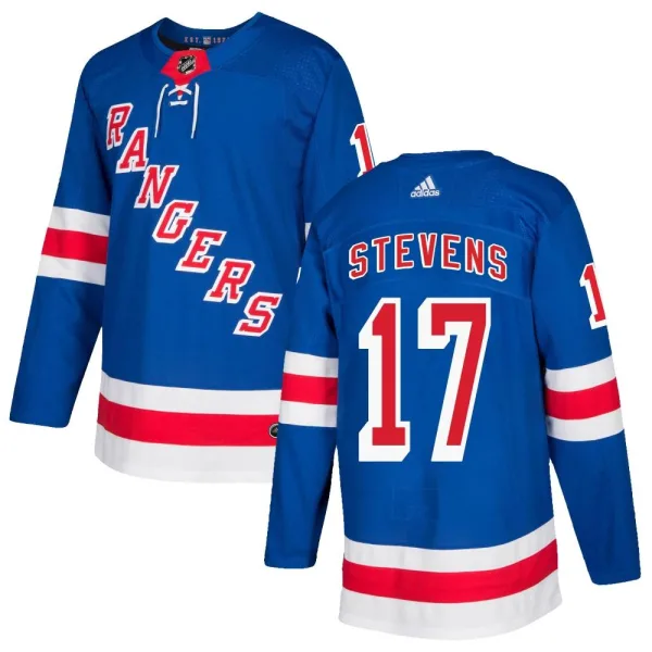 Adidas Kevin Stevens New York Rangers Youth Authentic Home Jersey - Royal Blue