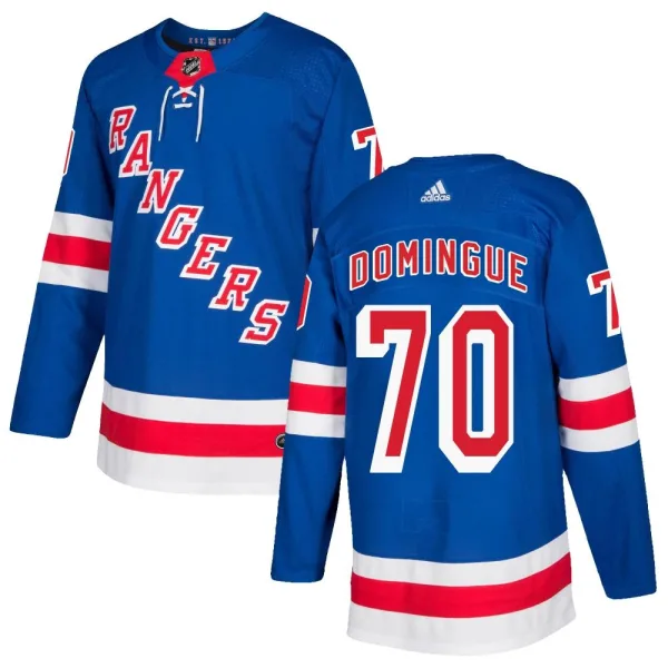 Adidas Louis Domingue New York Rangers Authentic Home Jersey - Royal Blue