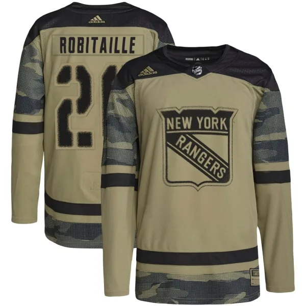 Adidas Luc Robitaille New York Rangers Authentic Military Appreciation Practice Jersey - Camo