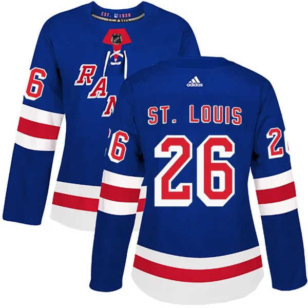 Adidas Martin St. Louis New York Rangers Women's Authentic Home Jersey - Royal Blue
