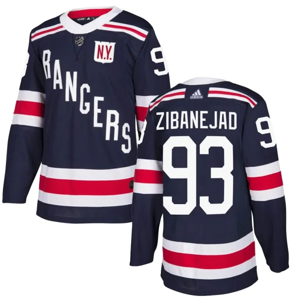 Adidas Mika Zibanejad New York Rangers Youth Authentic 2018 Winter Classic Home Jersey - Navy Blue