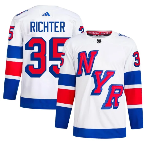 Adidas Mike Richter New York Rangers Authentic 2024 Stadium Series Primegreen Jersey - White