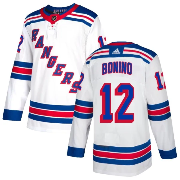 Adidas Nick Bonino New York Rangers Youth Authentic Jersey - White