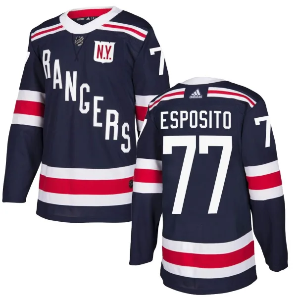 Adidas Phil Esposito New York Rangers Authentic 2018 Winter Classic Home Jersey - Navy Blue
