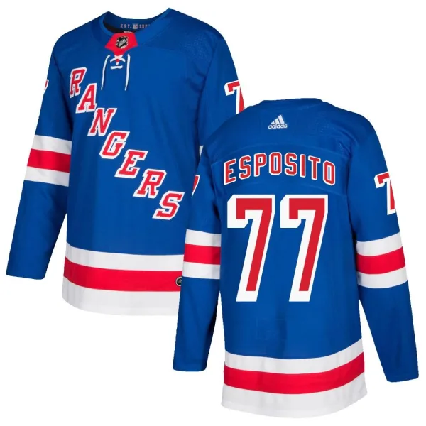 Adidas Phil Esposito New York Rangers Authentic Home Jersey - Royal Blue