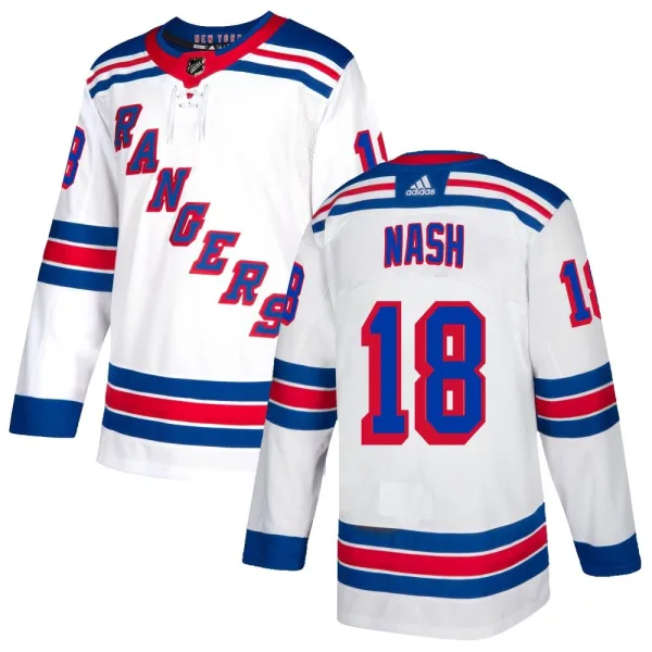 Adidas Riley Nash New York Rangers Youth Authentic Jersey - White