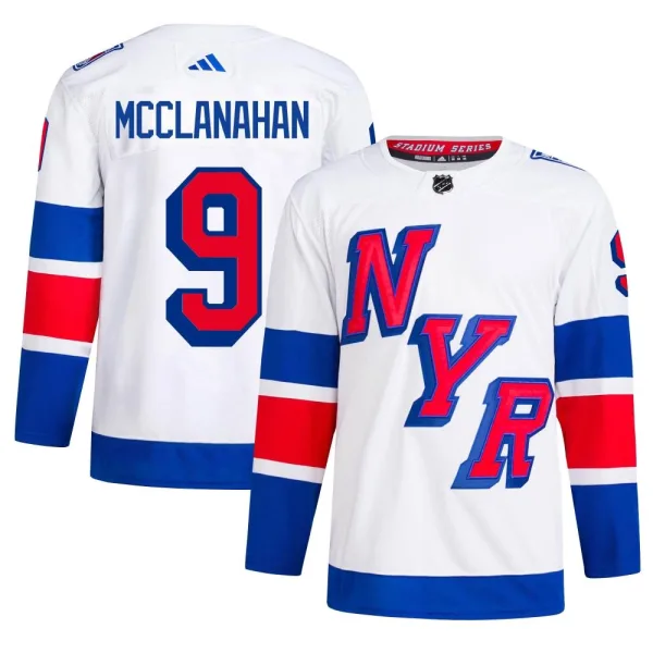 Adidas Rob Mcclanahan New York Rangers Authentic 2024 Stadium Series Primegreen Jersey - White