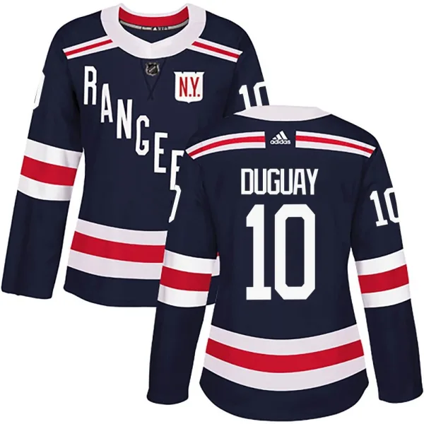 Adidas Ron Duguay New York Rangers Women's Authentic 2018 Winter Classic Home Jersey - Navy Blue