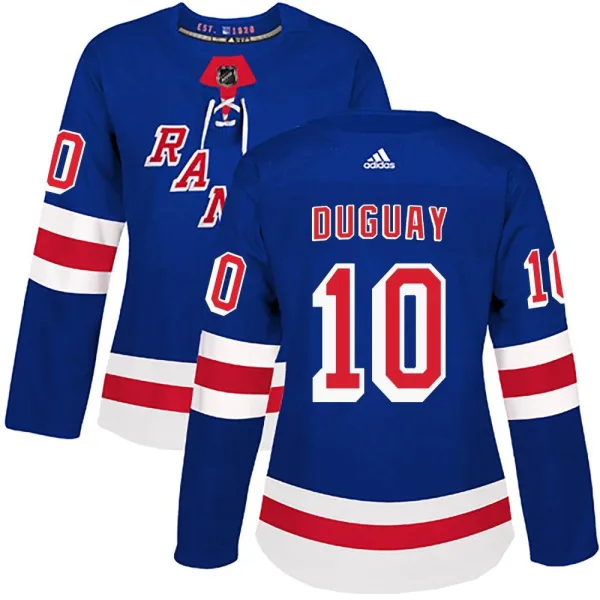 Adidas Ron Duguay New York Rangers Women's Authentic Home Jersey - Royal Blue