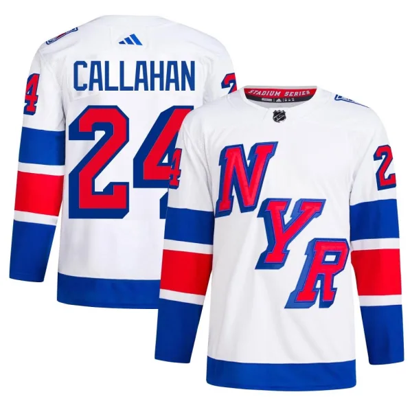Adidas Ryan Callahan New York Rangers Authentic 2024 Stadium Series Primegreen Jersey - White
