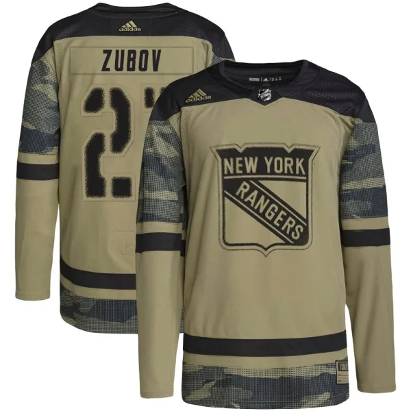Adidas Sergei Zubov New York Rangers Authentic Military Appreciation Practice Jersey - Camo