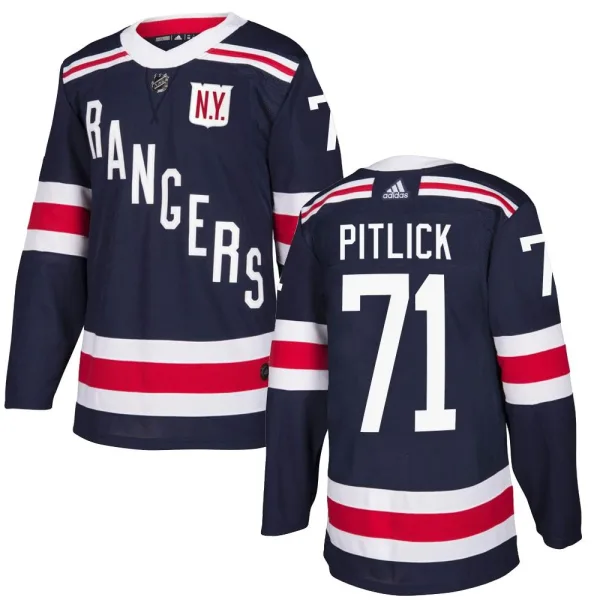 Adidas Tyler Pitlick New York Rangers Authentic 2018 Winter Classic Home Jersey - Navy Blue